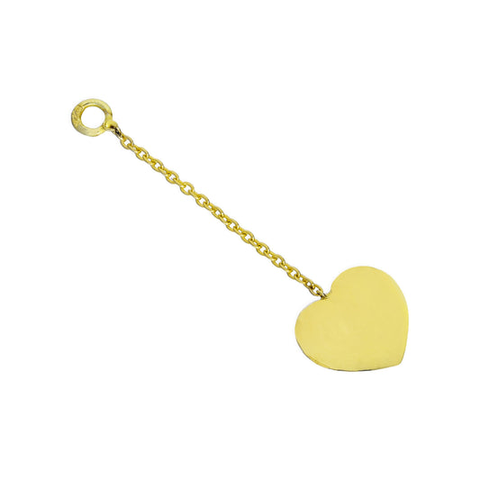 9ct Gold Heart Drop Pendant