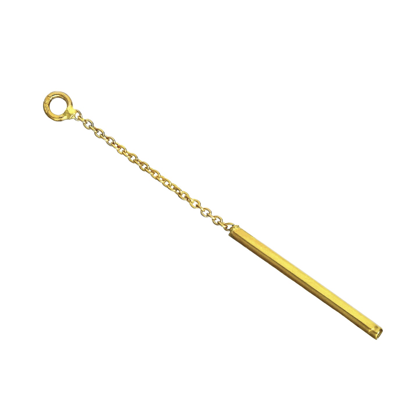 9ct Gold Bar Drop Pendant