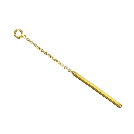 9ct Gold Bar Drop Pendant