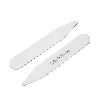 Sterling Silver Hallmarked Collar Stiffeners set of 2