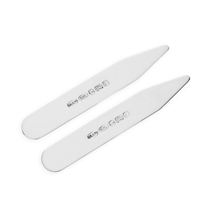 Sterling Silver Hallmarked Collar Stiffeners set of 2