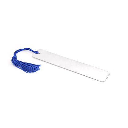 Long Rectangular Sterling Silver Bookmark with Feature Hallmark