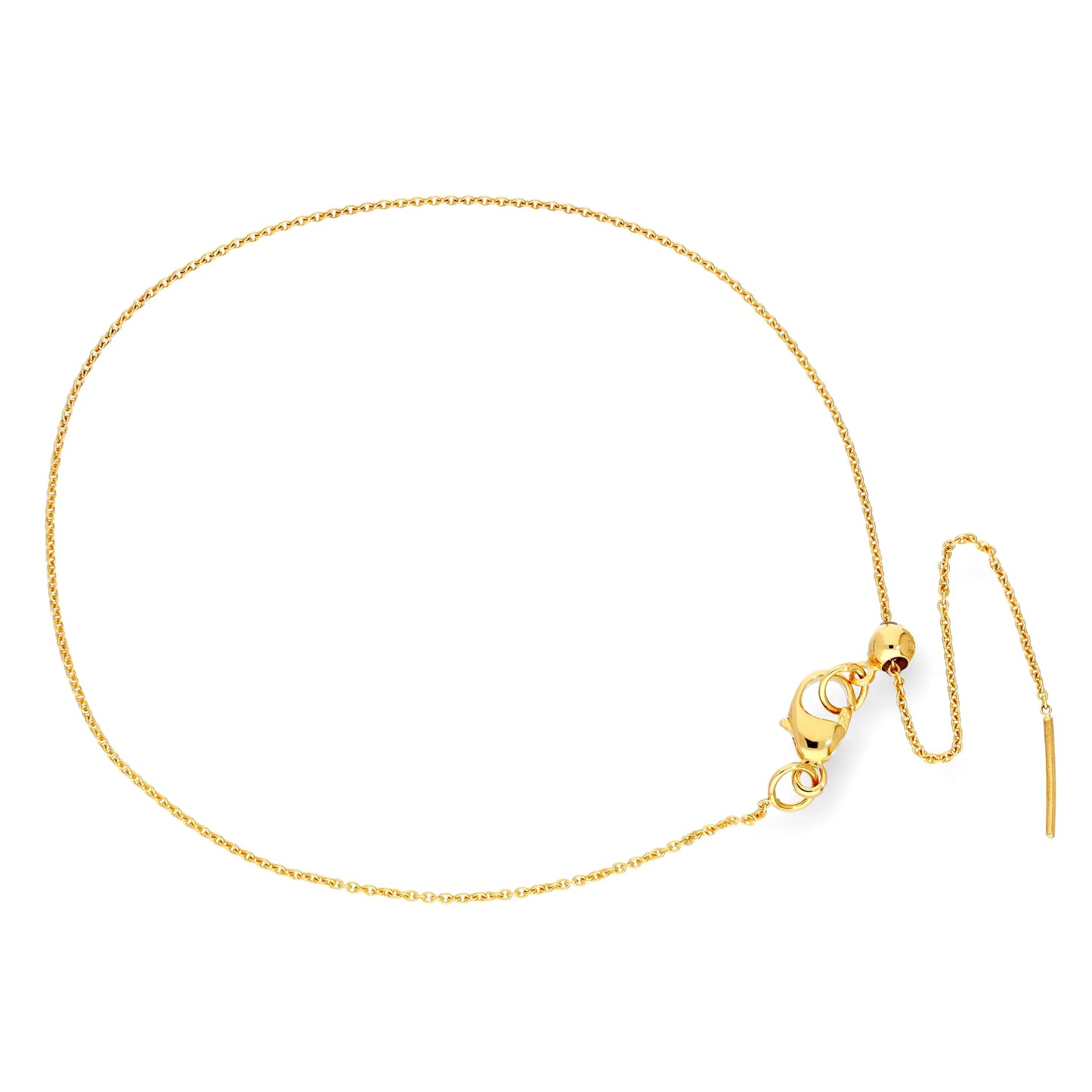 9ct Gold Adjustable 7.5 Inch Bracelet