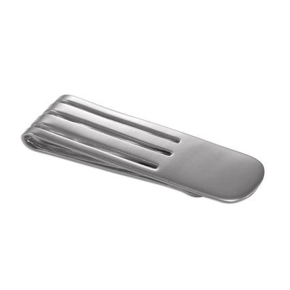 Sterling Silver Streamlined Money Clip