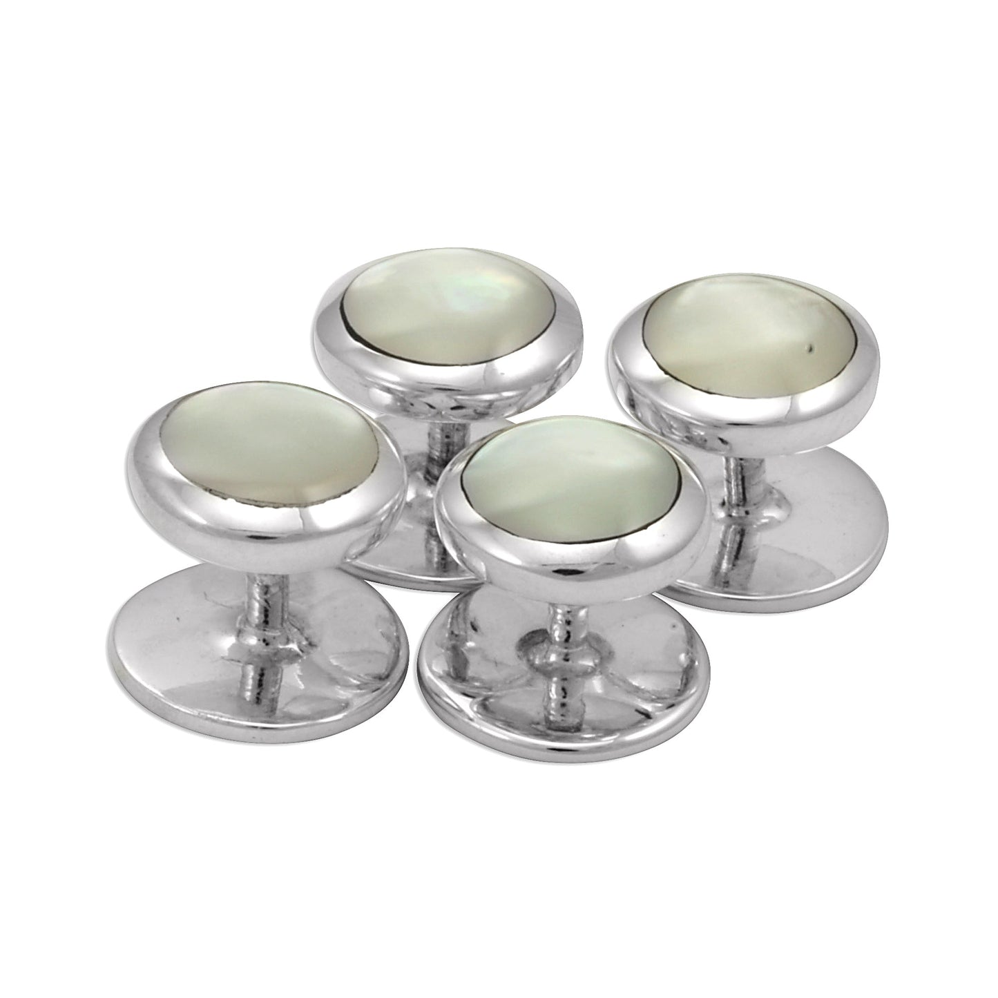 Sterling Silver Mother Of Pearl Shirt Studs