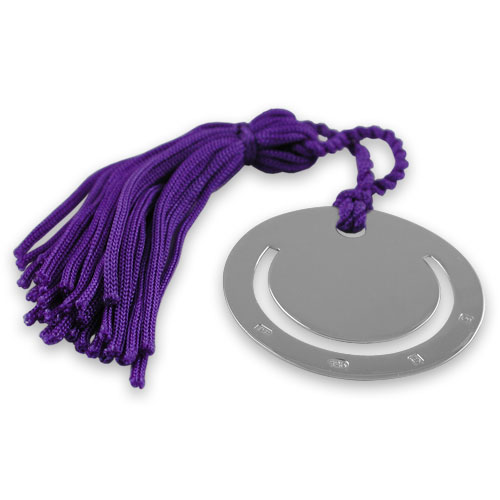 Sterling Silver Round Bookmark