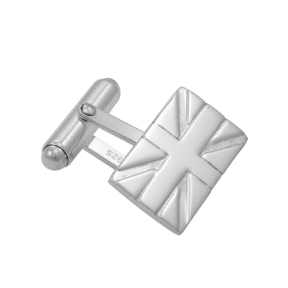 Sterling Silver Union Jack Cufflinks