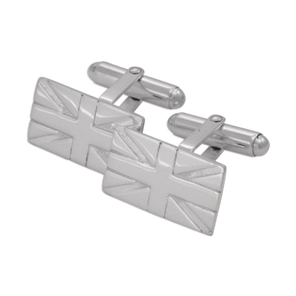 Sterling Silver Union Jack Cufflinks
