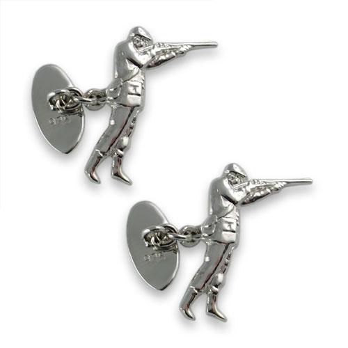 Sterling Silver Shooting Cufflinks