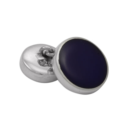 Sterling Silver & Blue Lapis Cufflinks