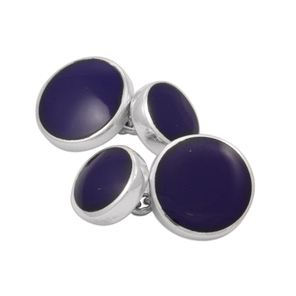 Sterling Silver & Blue Lapis Cufflinks