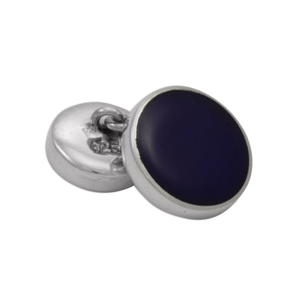 Sterling Silver & Blue Lapis Cufflinks
