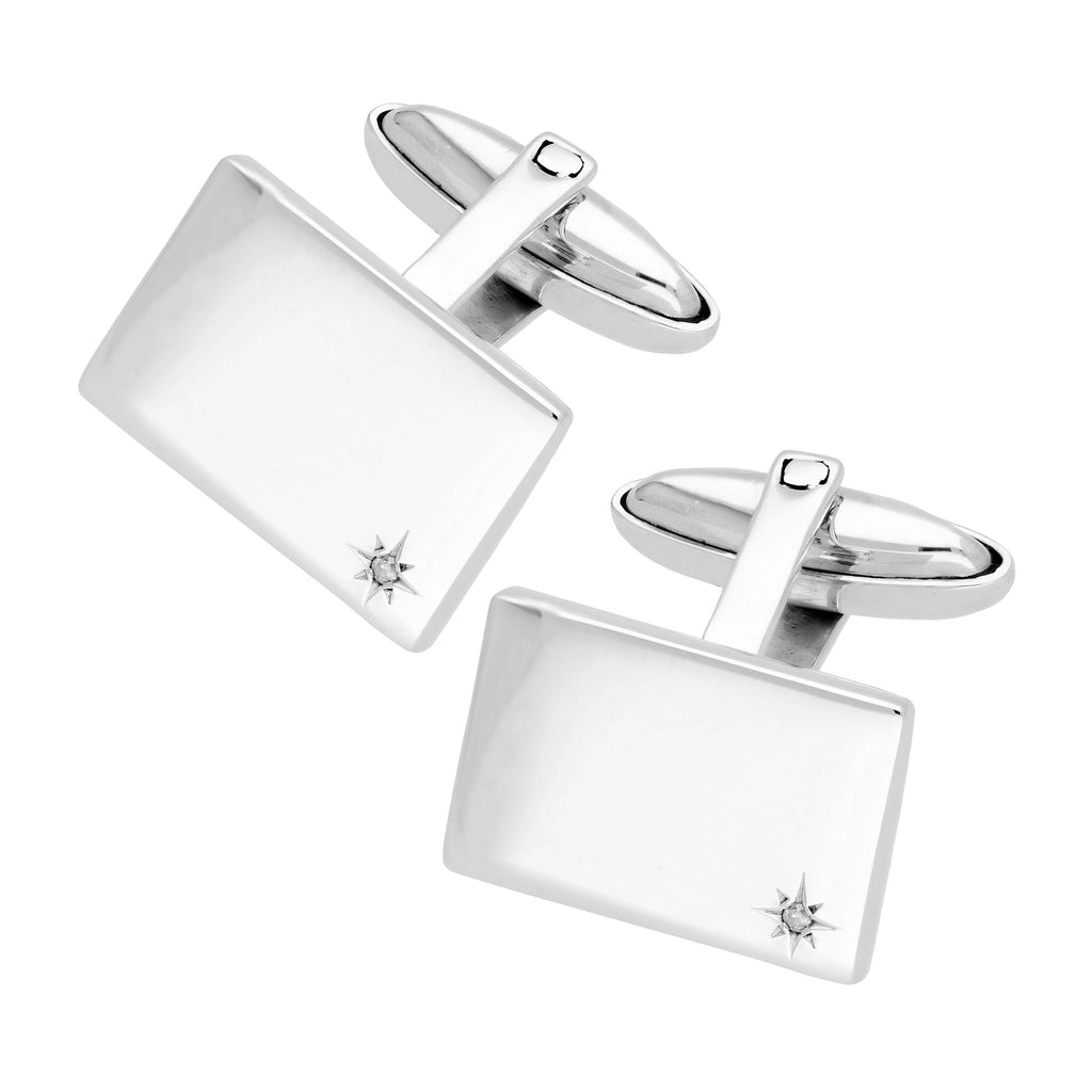 Diamond cufflinks
