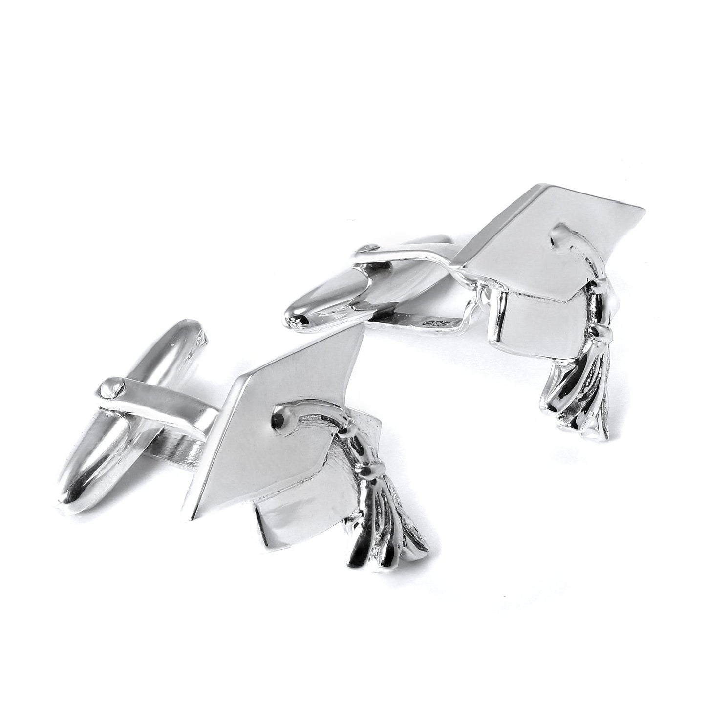 Sterling Silver Graduation Cufflinks