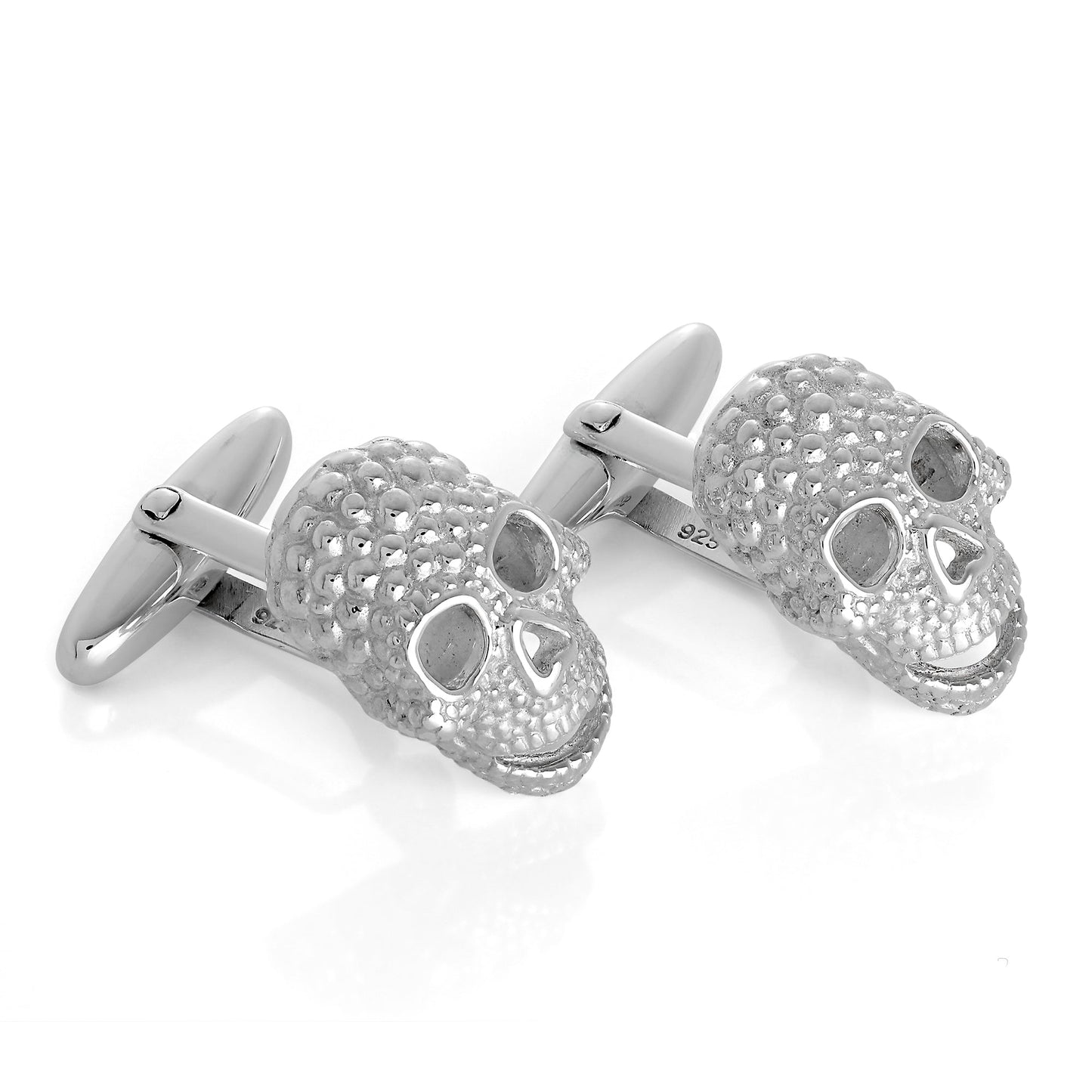 Sterling Silver Skull Cufflinks