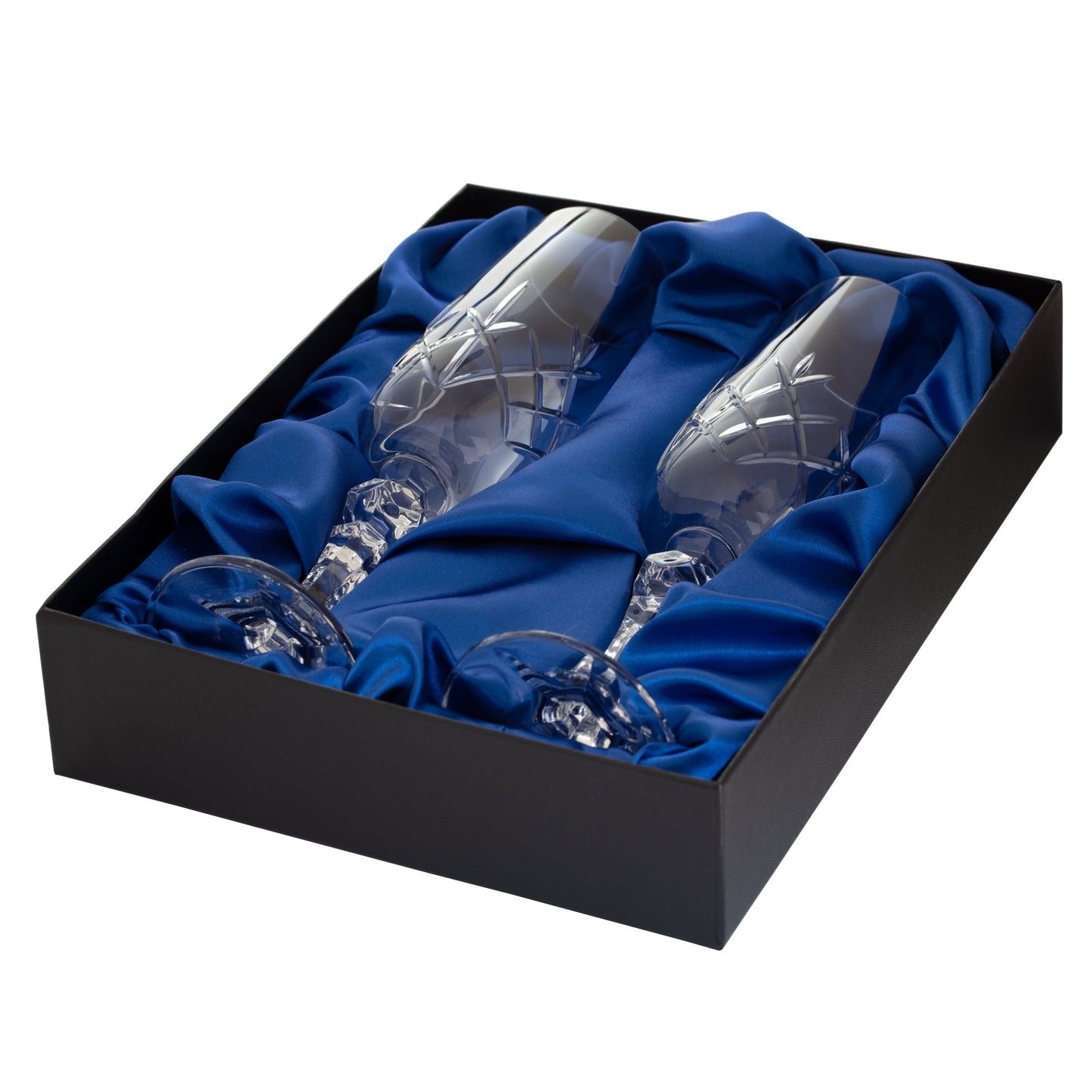 Pair of Glass Champagne Flutes
