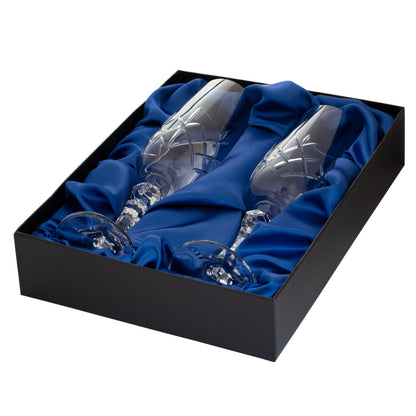 Pair of Glass Champagne Flutes