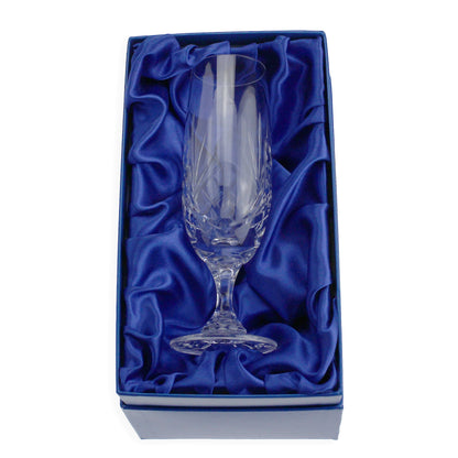 Single Engravable Glass Champagne Flute