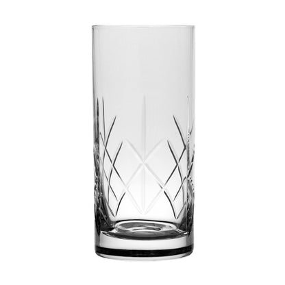 Hand Cut Crystal Engravable High Ball Glass
