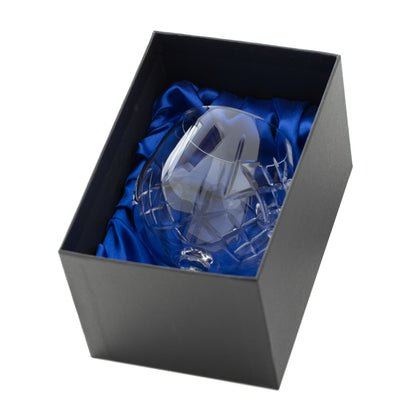 Large Hand Cut Crystal Engravable Brandy Glass