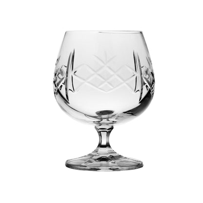 Large Hand Cut Crystal Engravable Brandy Glass