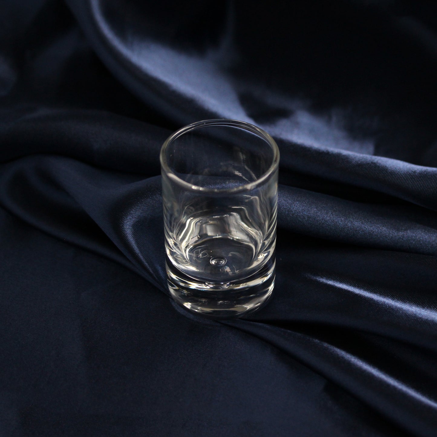 Bubble Base Double Shot Glass