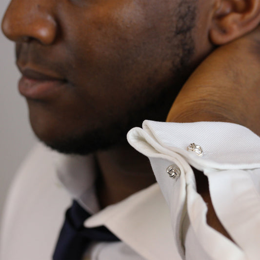 Sterling Silver Silk Knot Cufflinks