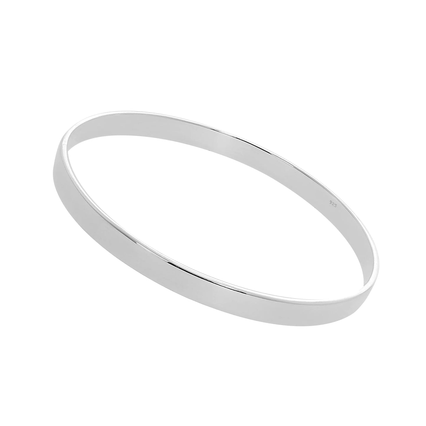 Sterling Silver Engravable 67mm Bangle