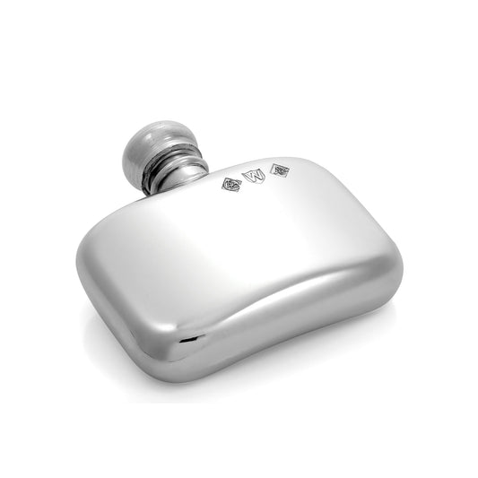 1oz Handmade Pewter Pocket Hip Flask