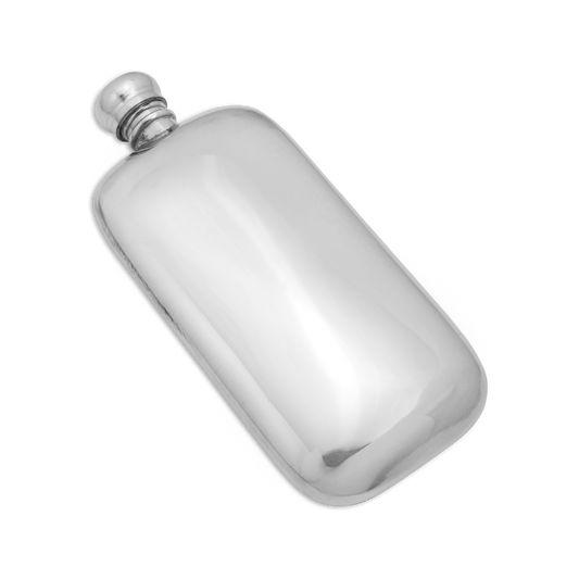 3oz Handmade Pewter Classic Engravable Pocket Hip Flask