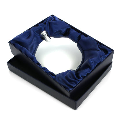 3oz Handmade Pewter Plain Round Sporran Flask