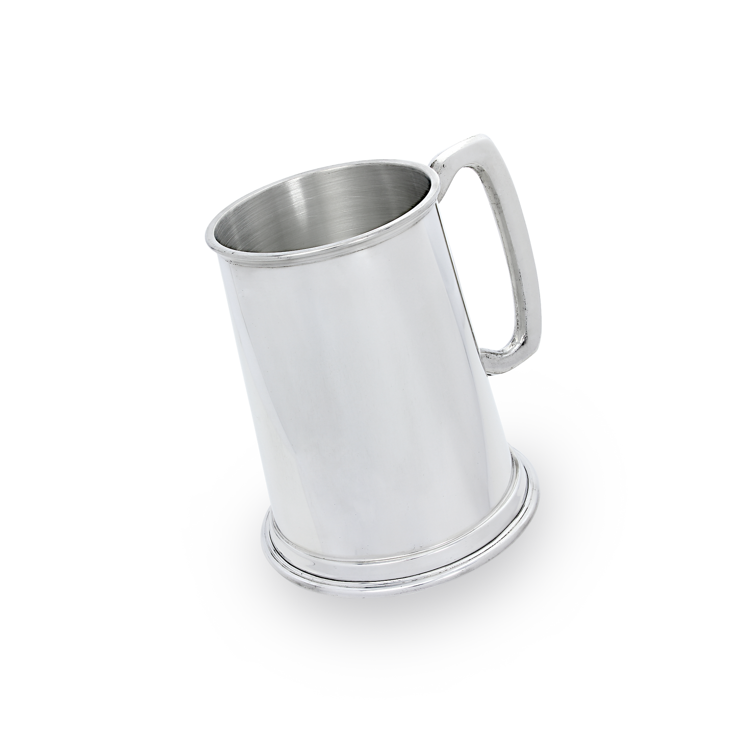 Handmade Pewter Plain 1 Pint Tankard