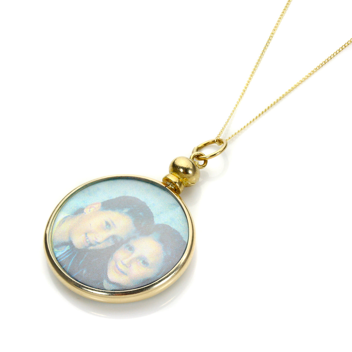Yellow Gold Small Picture Locket Pendant