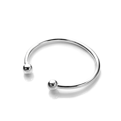 Solid Sterling Silver Torque Bangle Baby Maiden & Adult