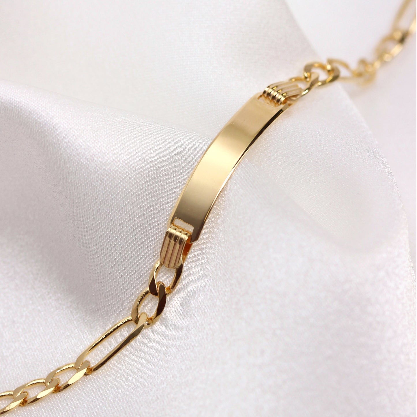 9ct Gold Heavy Curb Gents ID Plate Bracelet 7 & 8 Inches