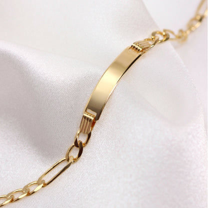 9ct Gold Heavy Curb Gents ID Plate Bracelet 7 & 8 Inches