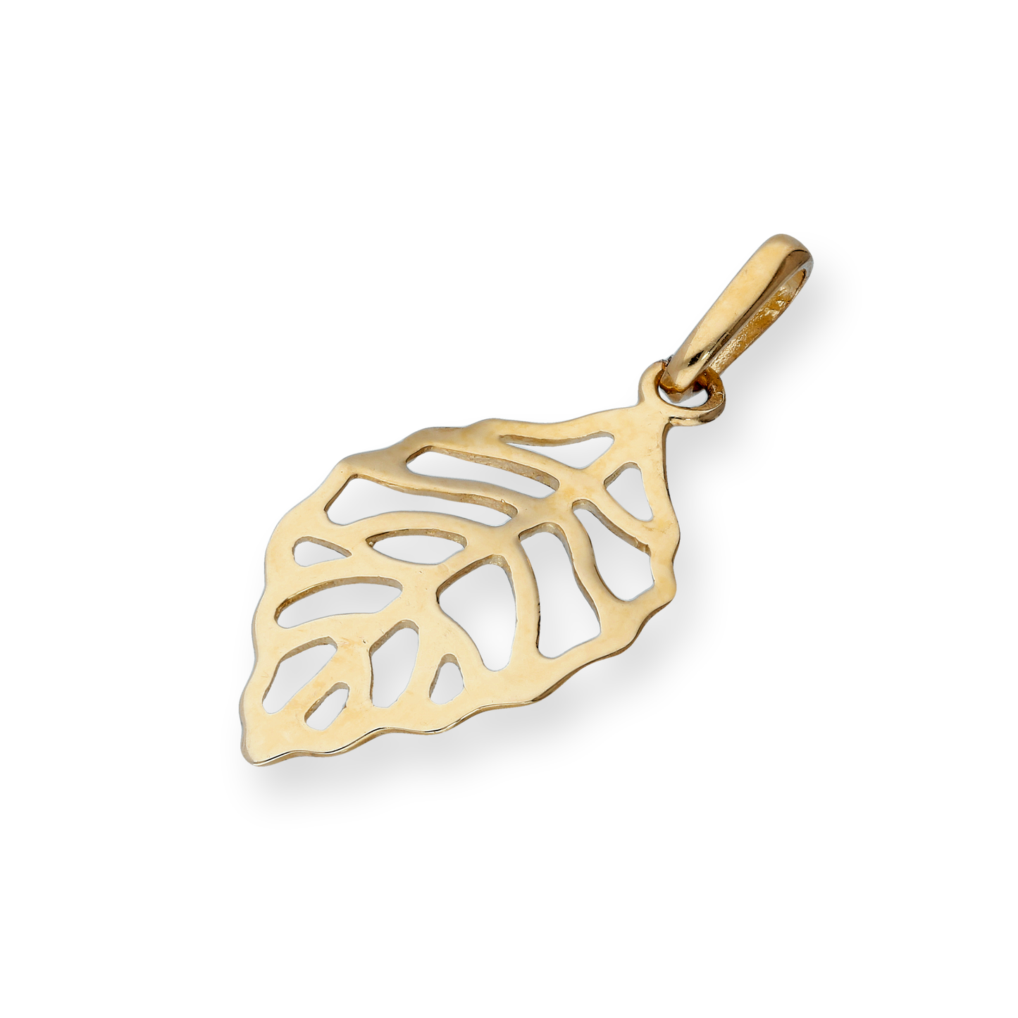 9ct Gold Cut Out Leaf Charm