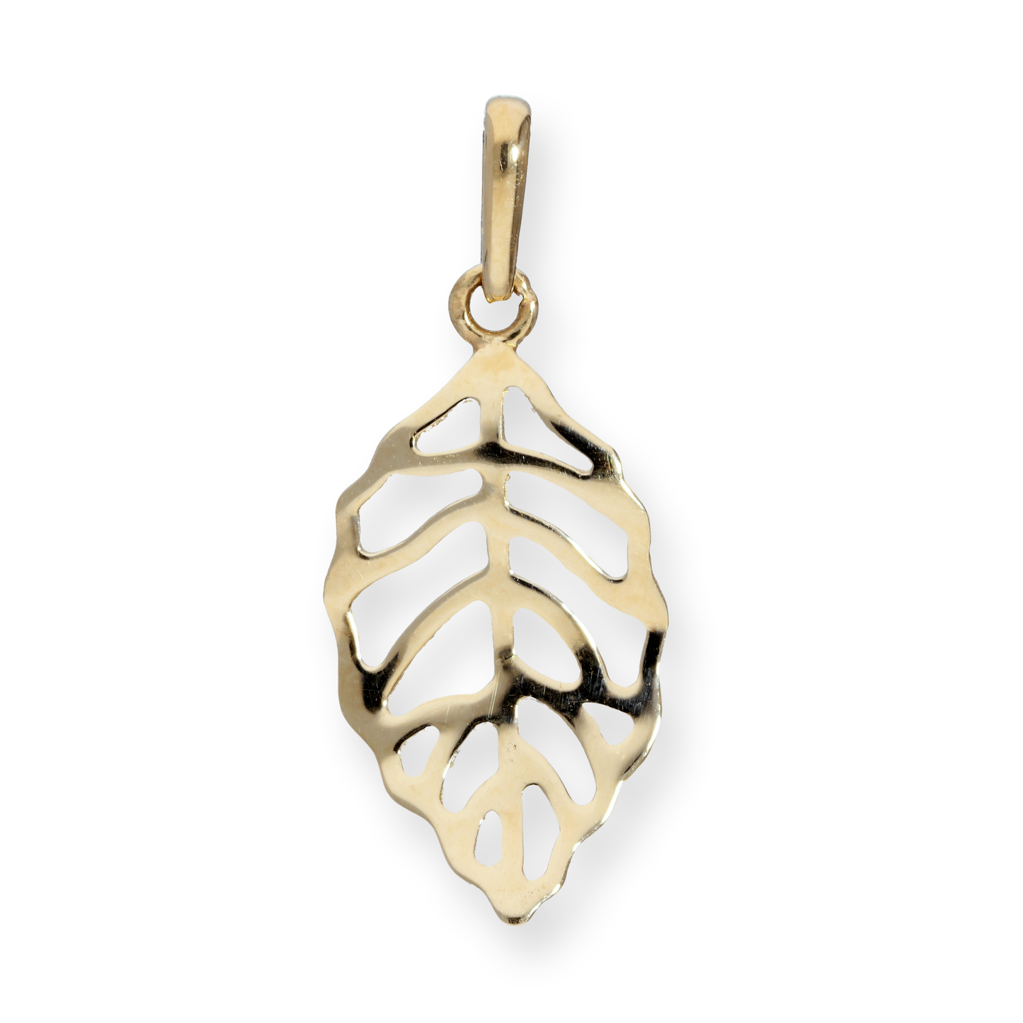 9ct Gold Cut Out Leaf Charm