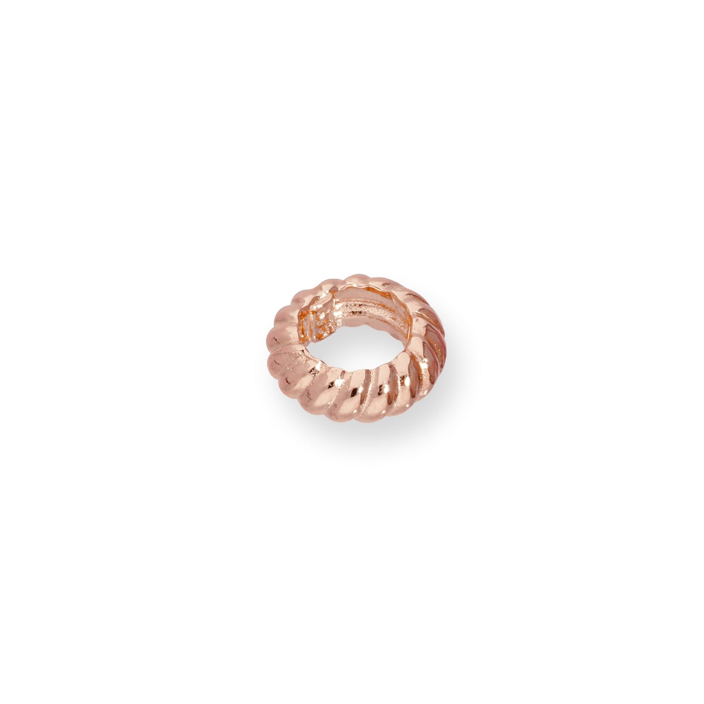 9ct Rose Gold Woven Karma Circle Charm