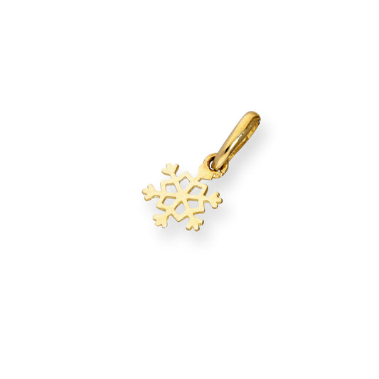 9ct Gold Snowflake Charm