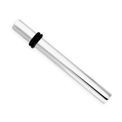 Rounded Stainless Steel Tie Slide with Rubber Stop