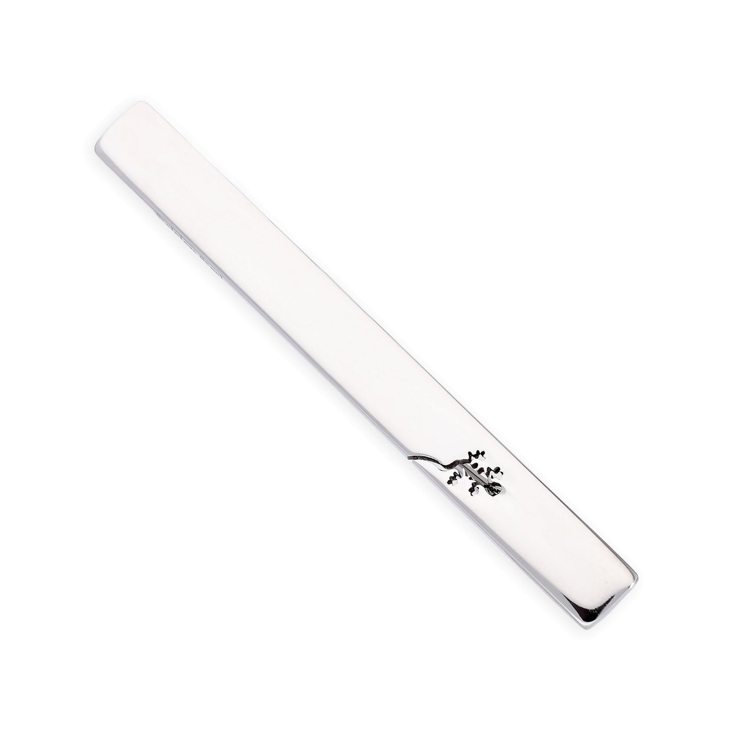 Stainless Steel Tie Slide with Gecko Engraving