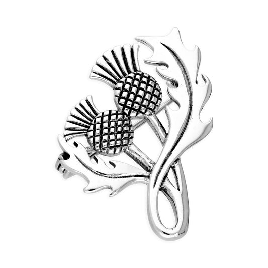 Sterling Silver Thistle Brooch