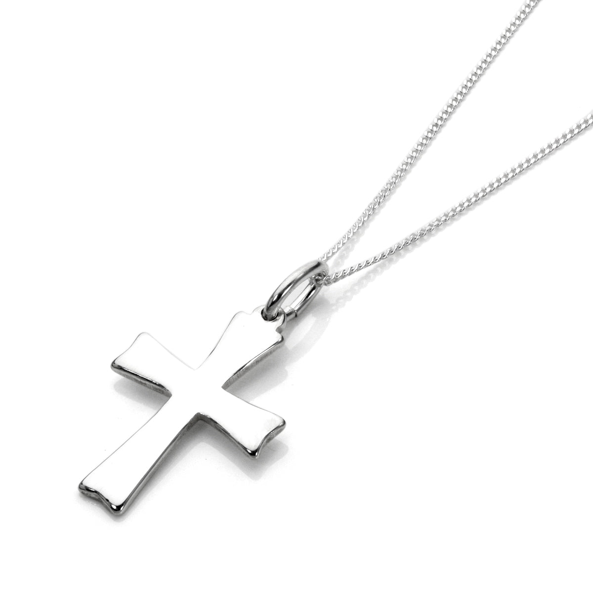 Sterling Silver Cross Necklace 14 - 32 Inches