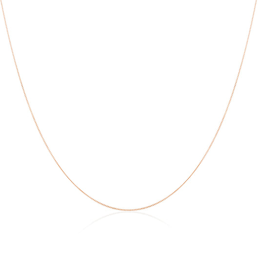 9ct Rose Gold Diamond Cut Curb Chain