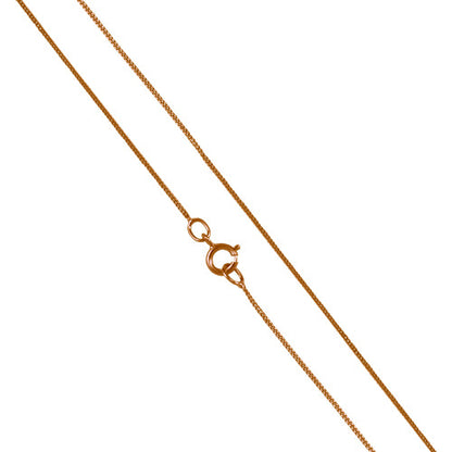 9ct Rose Gold Diamond Cut Curb Chain