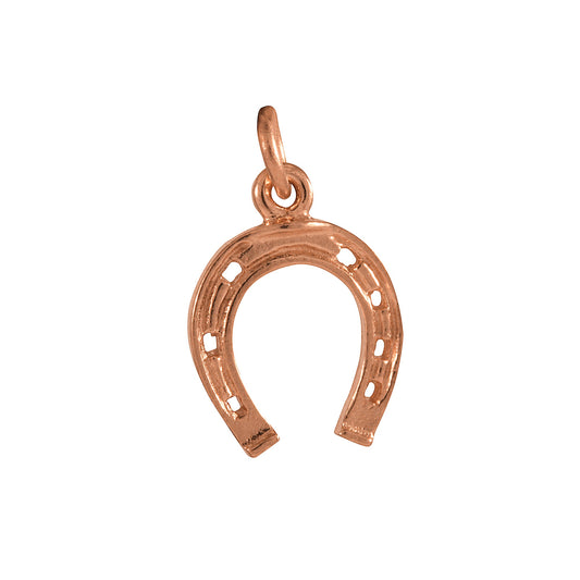 9ct Rose Gold Horseshoe Charm