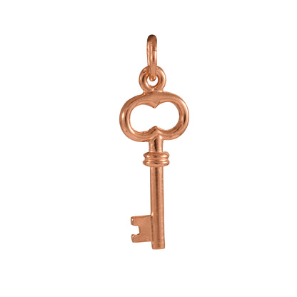 9ct Rose Gold Key Charm