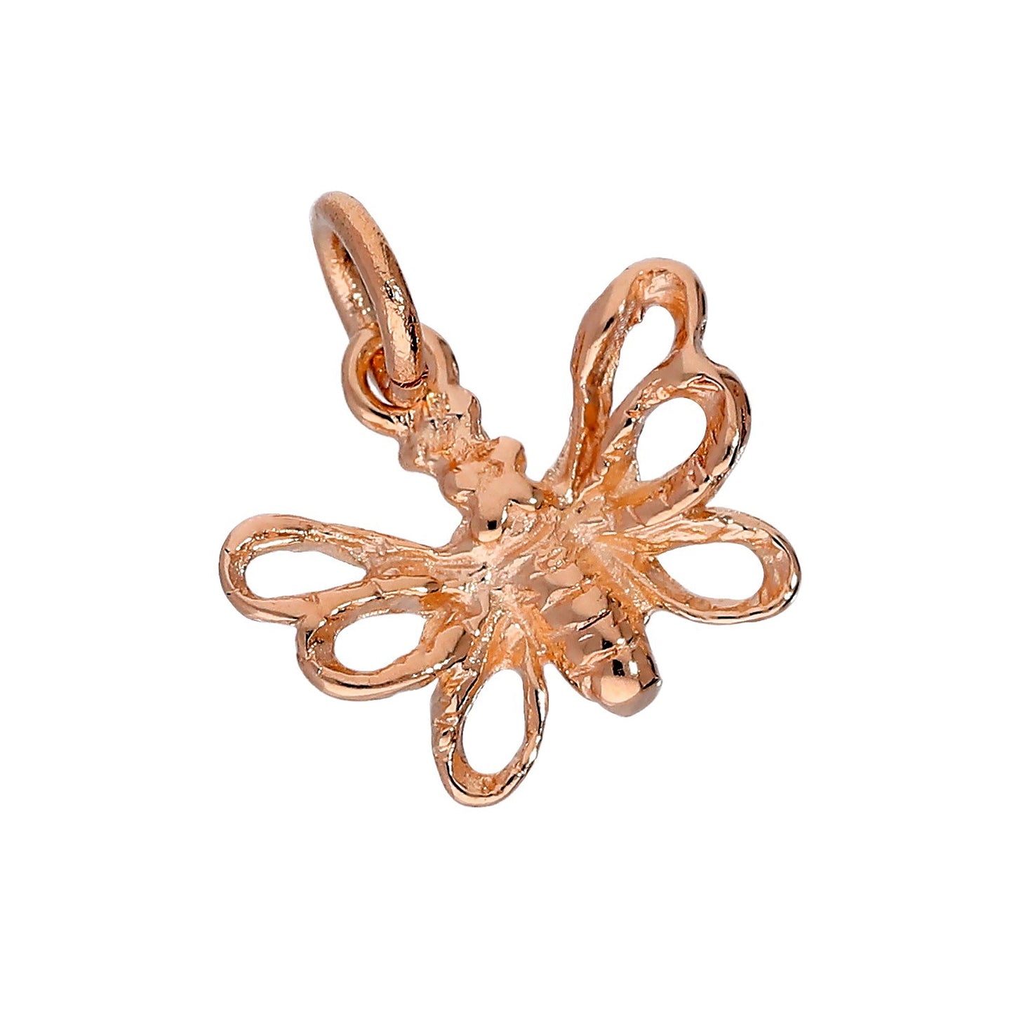 9ct Rose Gold Butterfly Charm