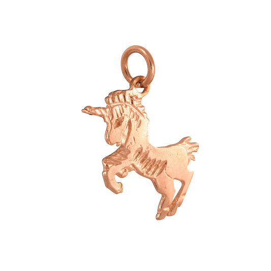 9ct Rose Gold Unicorn Charm